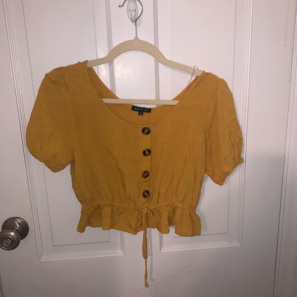 Crop dress shirt